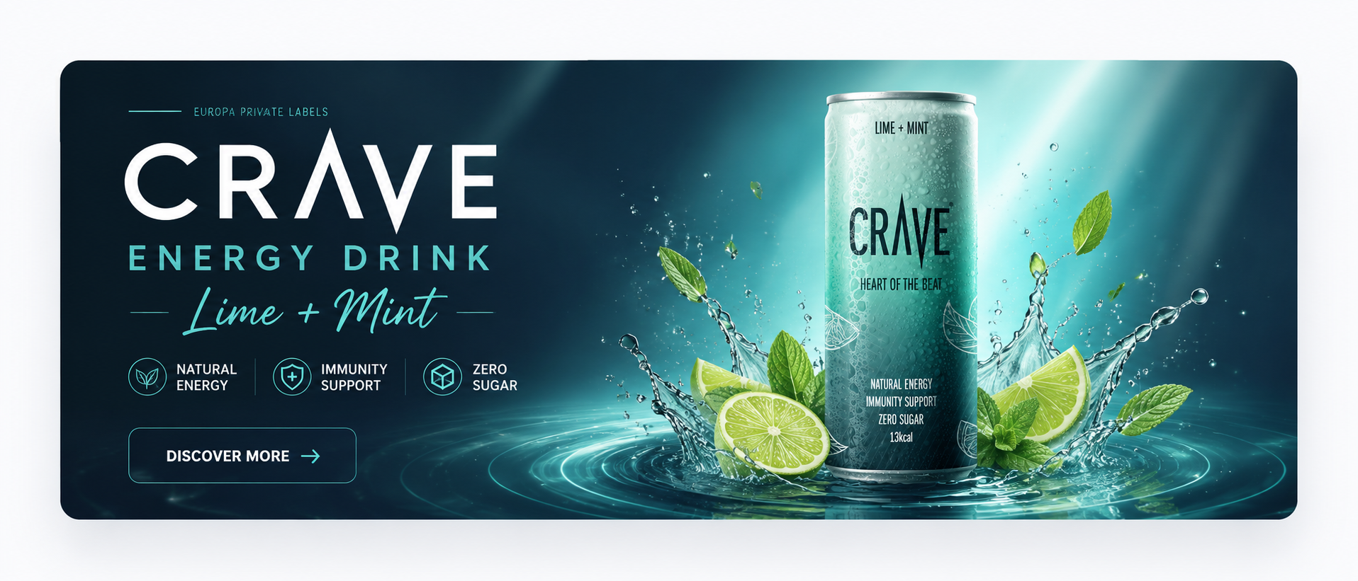 Crave Lime and Mint Energy Drink